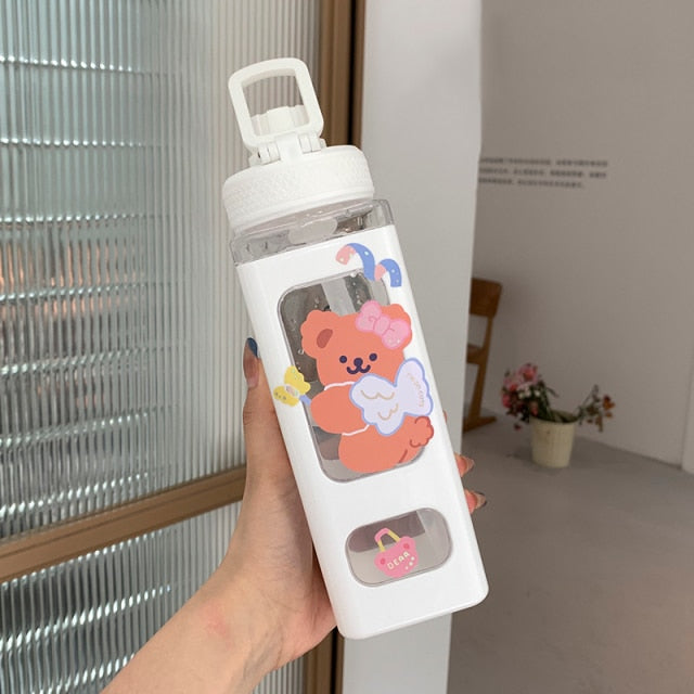 Kawaii Bear Pastel Water Bottle