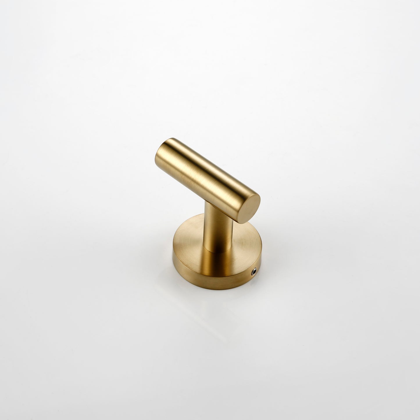 Wall Mounted Hand Towel Bar Brushed Gold Stainless Steel Round Toilet Paper Holder Robe Towel Hooks Bathroom Accessories Kit