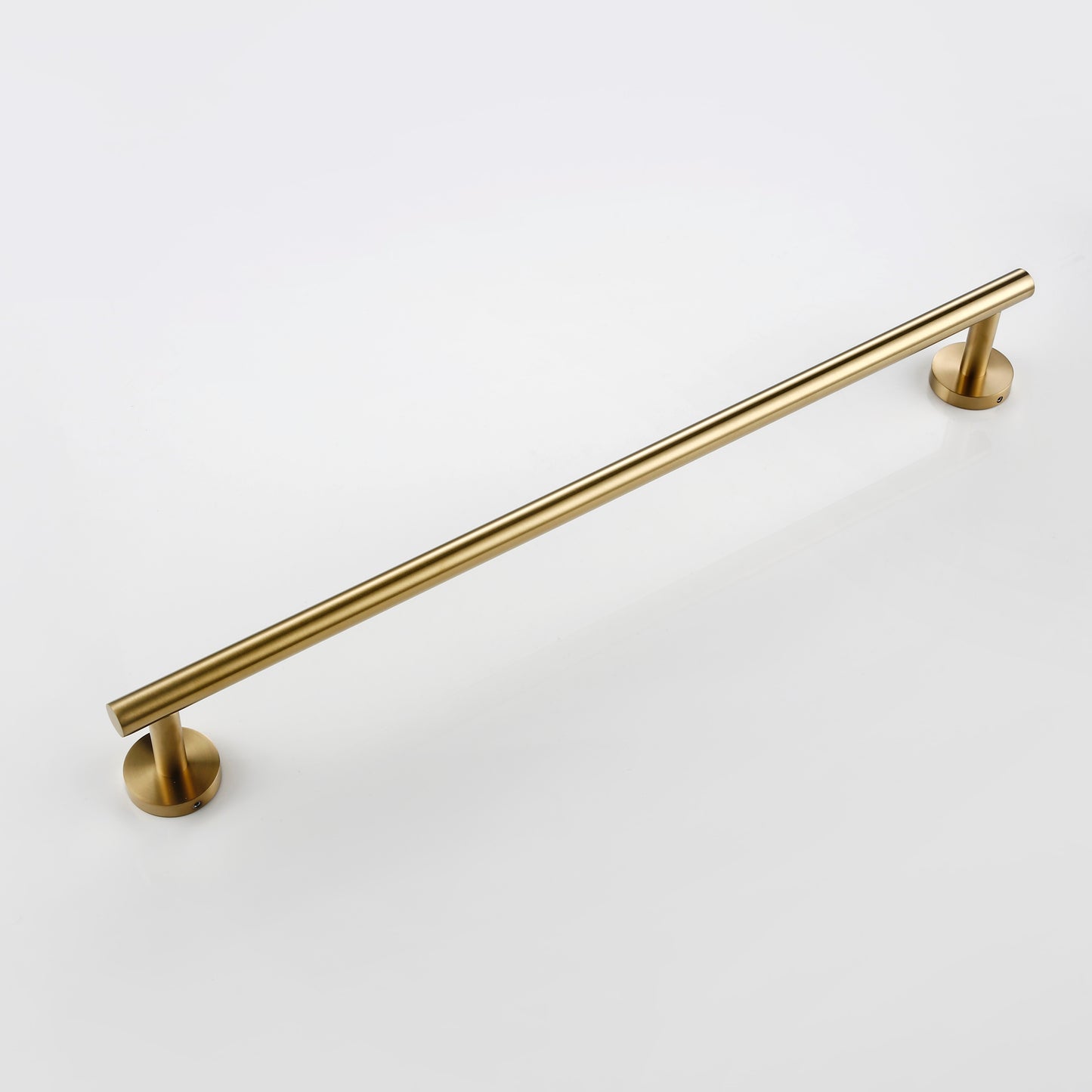 Wall Mounted Hand Towel Bar Brushed Gold Stainless Steel Round Toilet Paper Holder Robe Towel Hooks Bathroom Accessories Kit