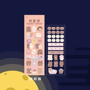 2 Sheets/Pack Kawaii Bear Stickers