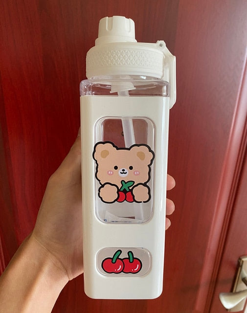 Kawaii Bear Pastel Water Bottle