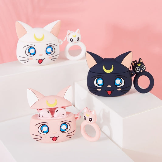 Kawaii Anime Cat Earphone Cases For Apple Airpods