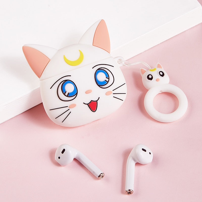 Kawaii Anime Cat Earphone Cases For Apple Airpods