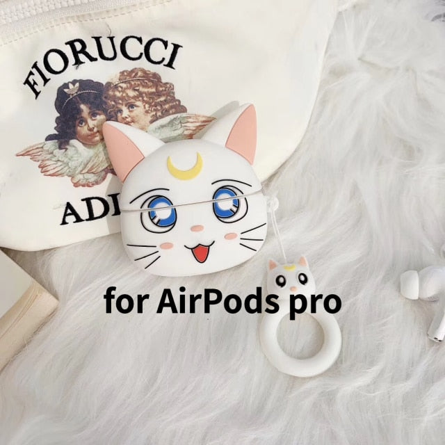 Kawaii Anime Cat Earphone Cases For Apple Airpods