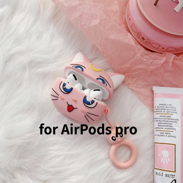 Kawaii Anime Cat Earphone Cases For Apple Airpods