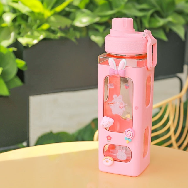 Kawaii Bear Pastel Water Bottle