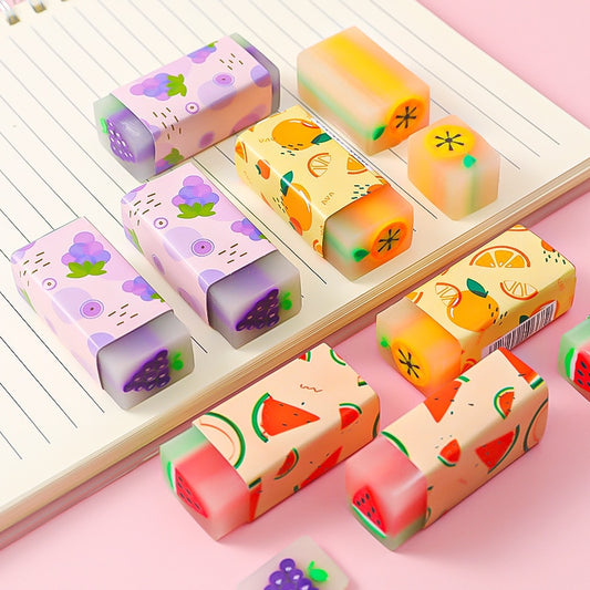 3 pcs/lot kawaii Fruit Eraser