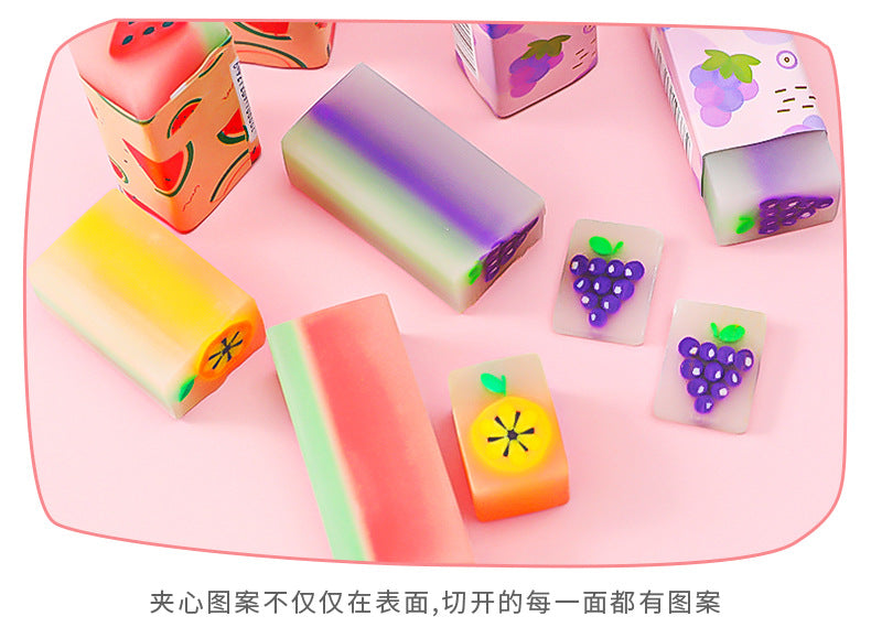 3 pcs/lot kawaii Fruit Eraser