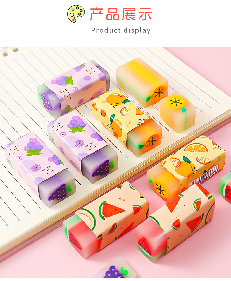 3 pcs/lot kawaii Fruit Eraser