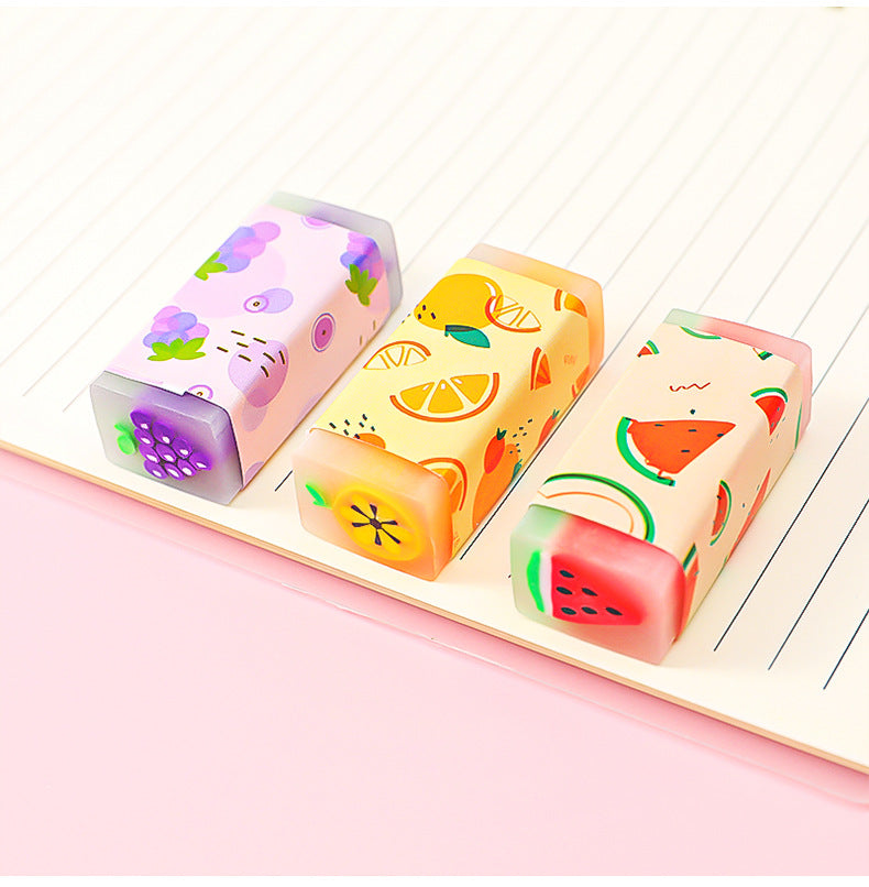 3 pcs/lot kawaii Fruit Eraser