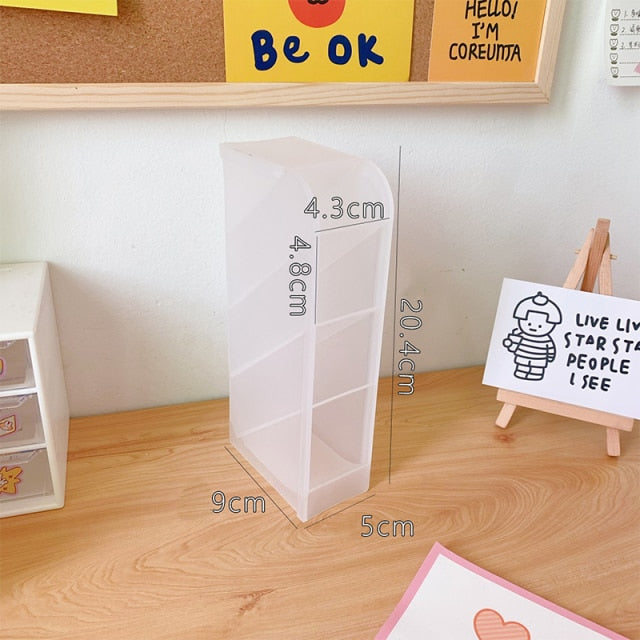 Kawaii Macaroon Color 4 Gird Desktop Organizer