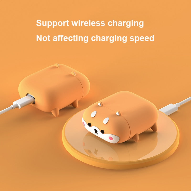 Shiba Inu Soft Silicone Cover For Airpods