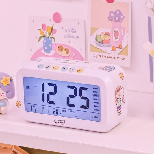 Kawaii Led Digital Alarm Clock