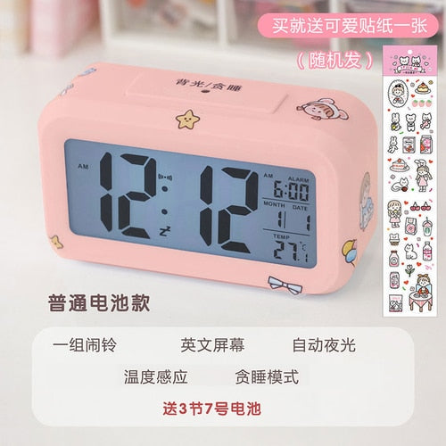 Kawaii Led Digital Alarm Clock