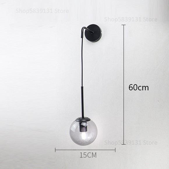 Nordic Modern Glass Ball Wall Lamp