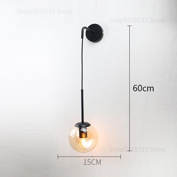 Nordic Modern Glass Ball Wall Lamp