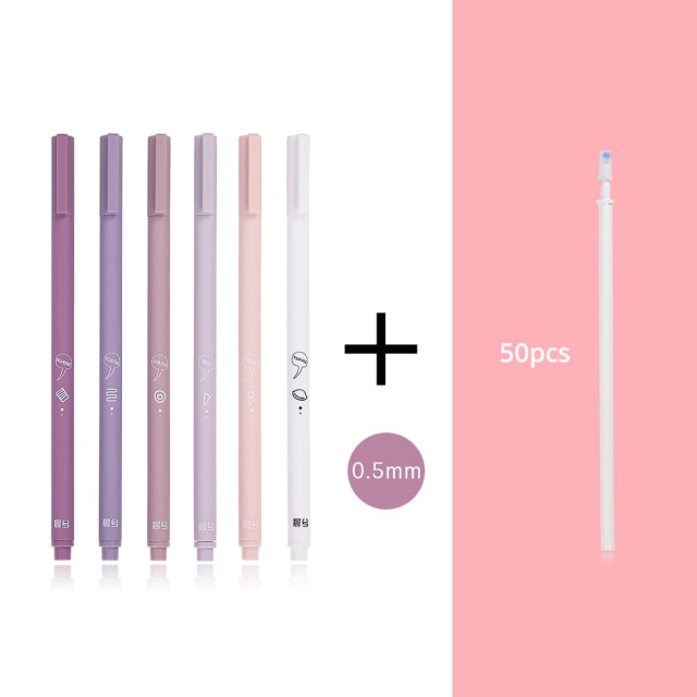 6pc Creative cute gel pen