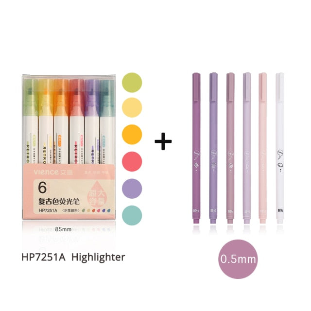 6pc Creative cute gel pen