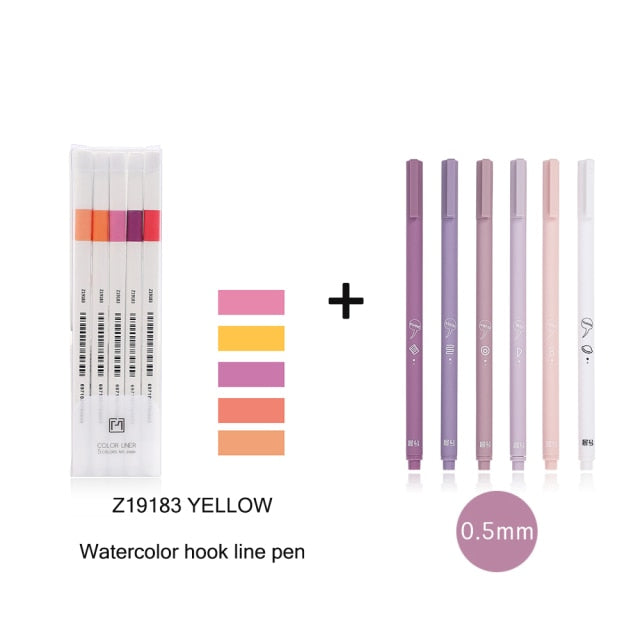 6pc Creative cute gel pen