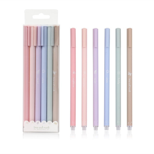 6pc Creative cute gel pen