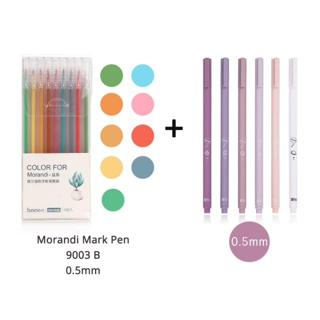 6pc Creative cute gel pen