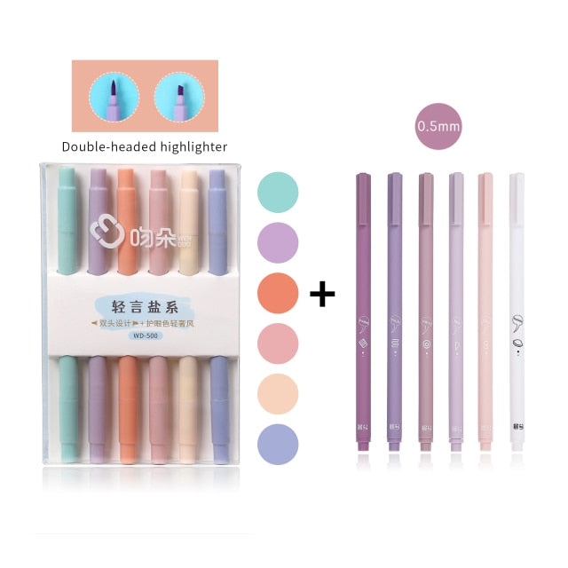 6pc Creative cute gel pen