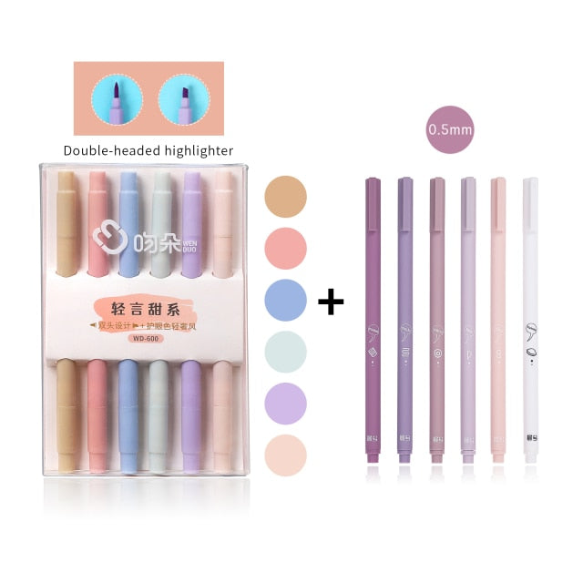 6pc Creative cute gel pen