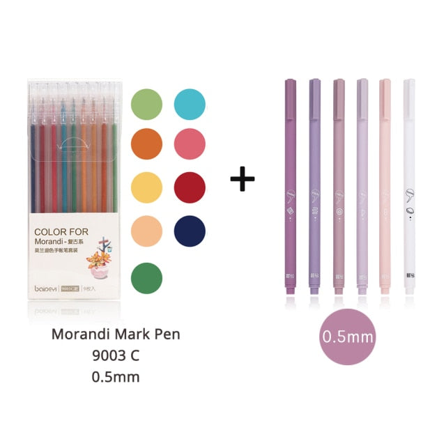6pc Creative cute gel pen