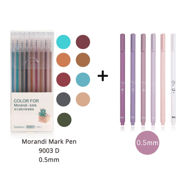 6pc Creative cute gel pen