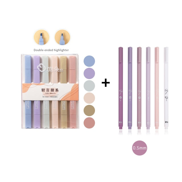 6pc Creative cute gel pen