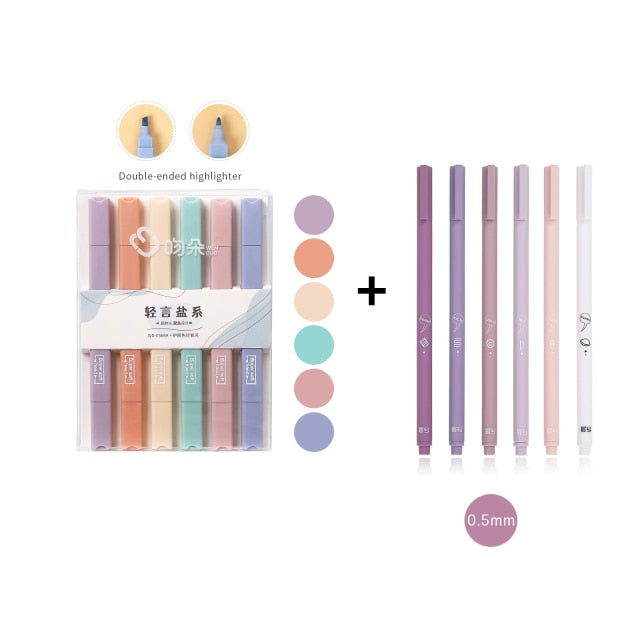 6pc Creative cute gel pen