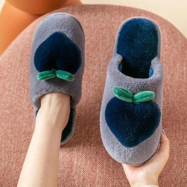 Kawaii Peach Slippers for Home
