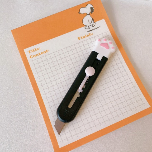 Kawaii Mini Pocket Cat Paws Box  Cutter Craft